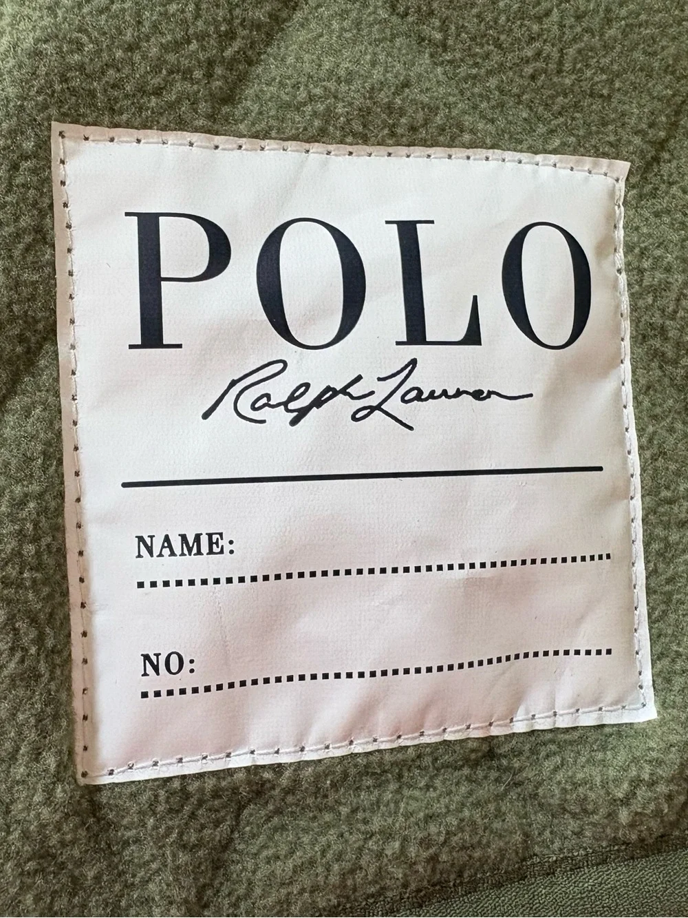 Polo Ralph Lauren Toddler Quilted Olive Green Vest 12 months